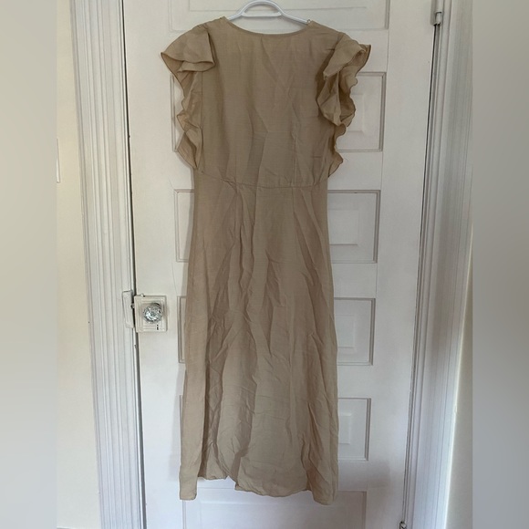 Linen Button Midi Dress - Picture 2 of 2